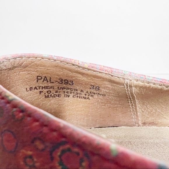 Algeria Pink Floral Design Shoes Comfort Orthotic Size 38 Women’s 7.5 - Picture 6 of 6